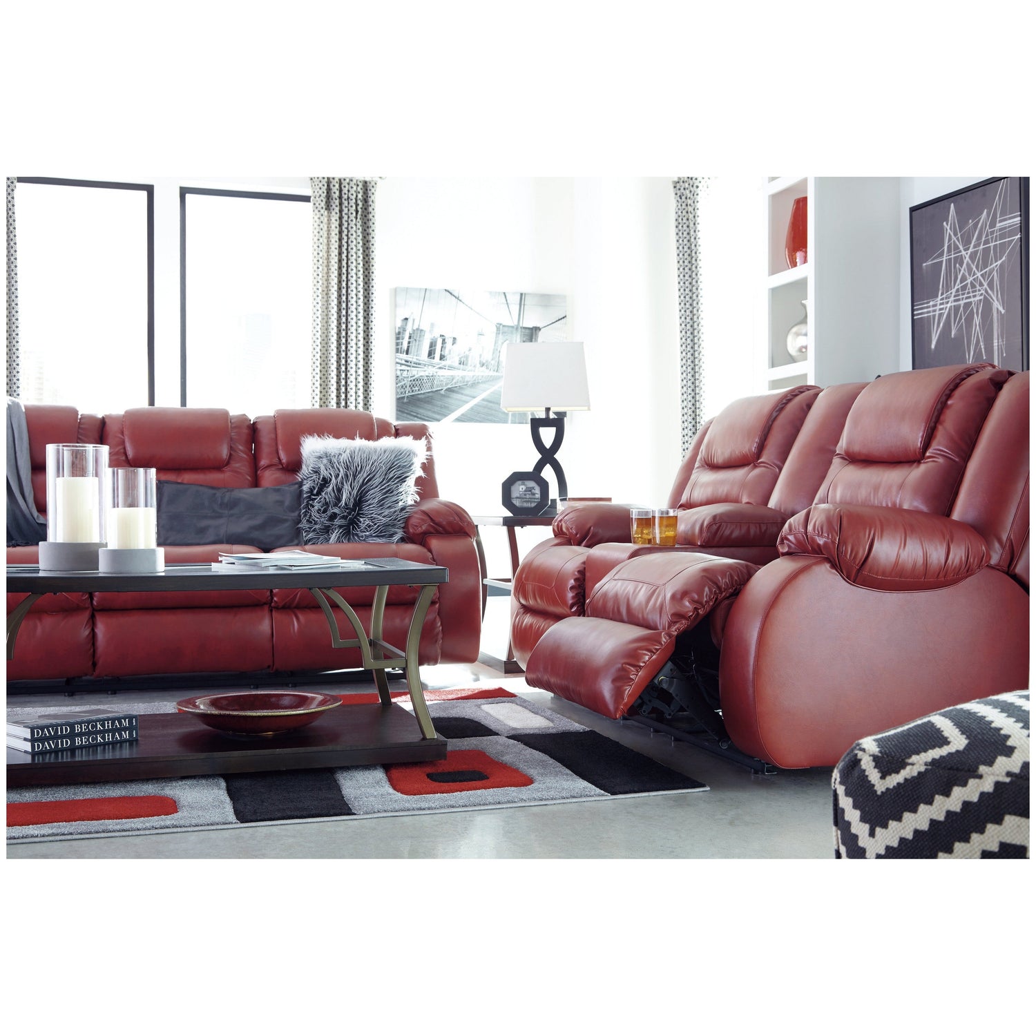 Vacherie Reclining Loveseat with Console