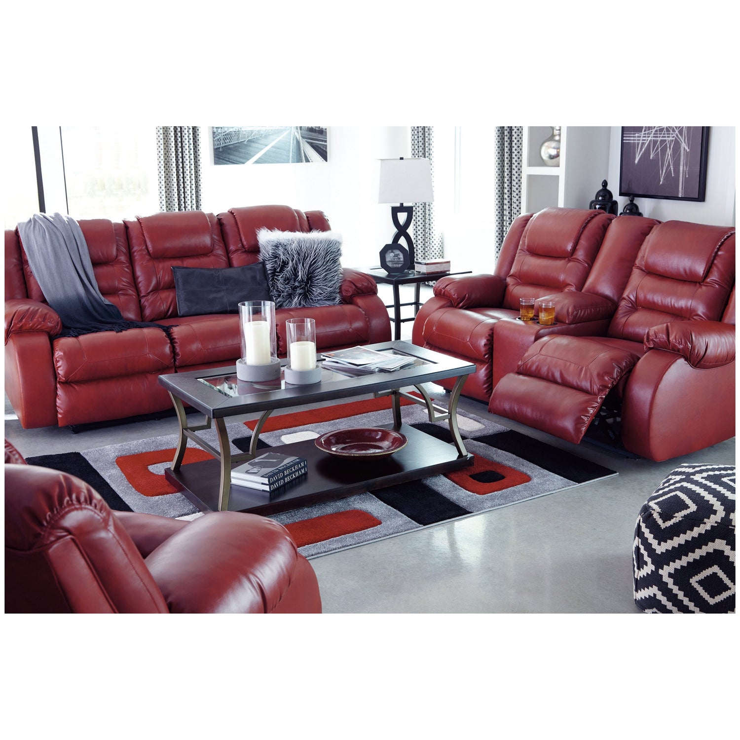 Vacherie Reclining Loveseat with Console