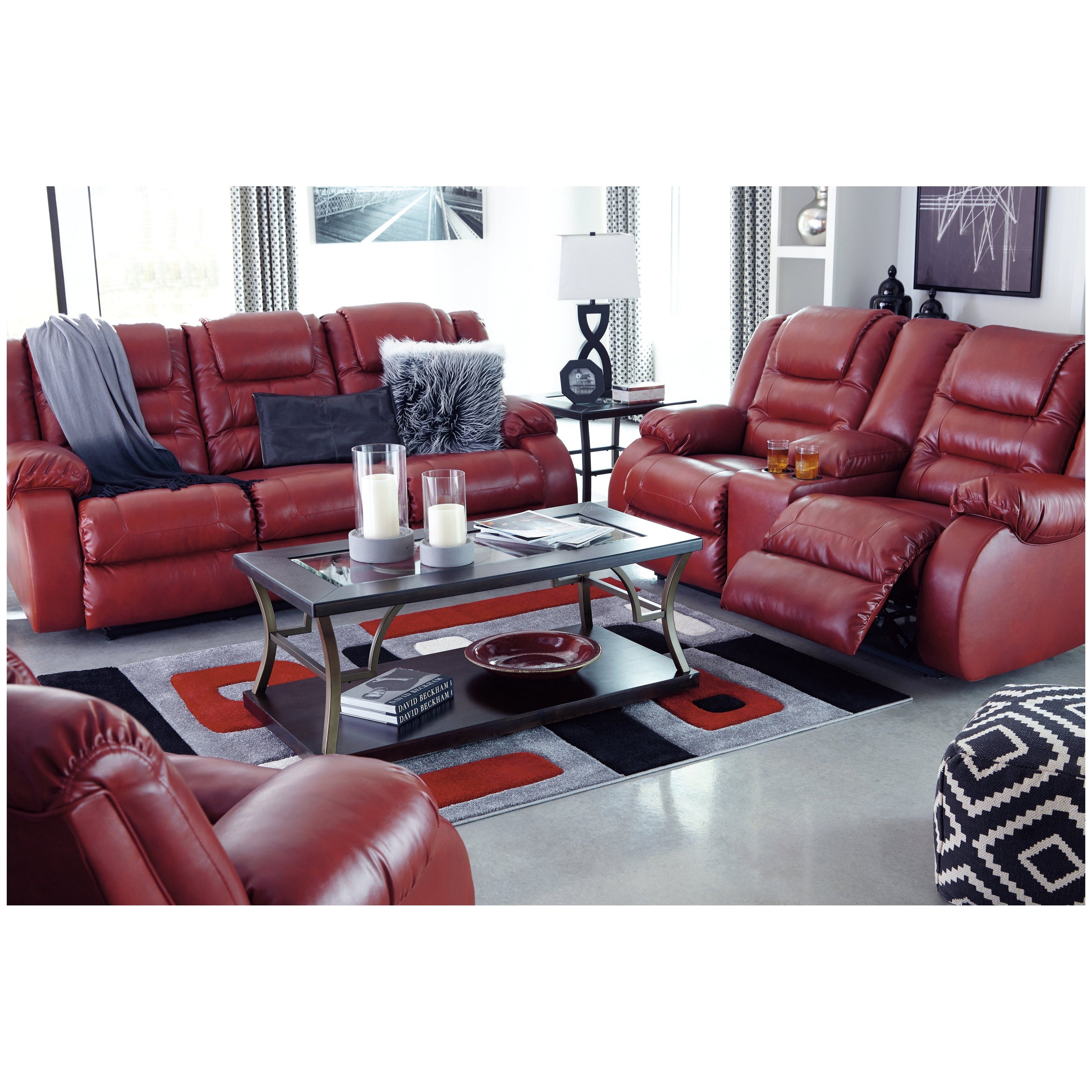Vacherie Reclining Loveseat with Console