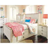 Willowton Panel Bed with 2 Storage Drawers